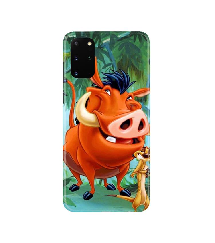 Timon and Pumbaa Mobile Back Case for Galaxy S20 Plus  (Design - 305)