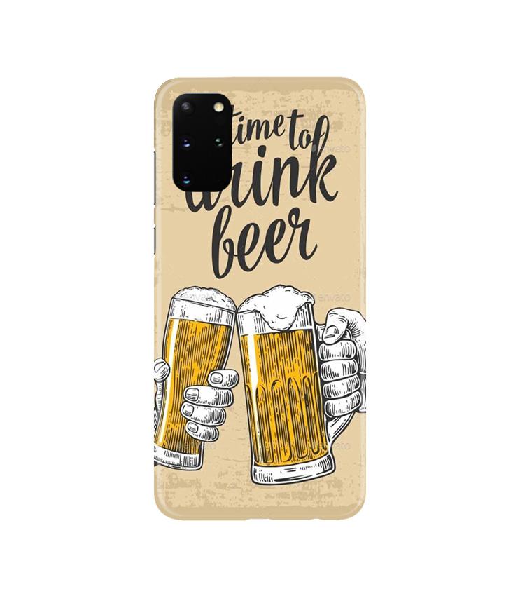 Drink Beer Mobile Back Case for Galaxy S20 Plus  (Design - 328)