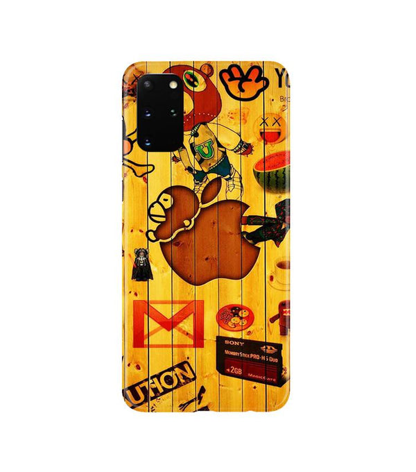 Wooden Texture Mobile Back Case for Galaxy S20 Plus  (Design - 367)