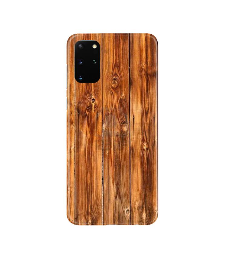 Wooden Texture Mobile Back Case for Galaxy S20 Plus  (Design - 376)
