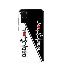 Love Mom Dad Mobile Back Case for Galaxy S20 Plus  (Design - 385)