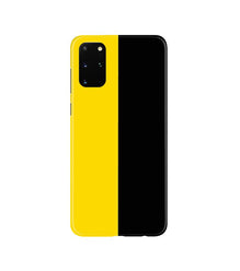 Black Yellow Pattern Mobile Back Case for Galaxy S20 Plus  (Design - 397)
