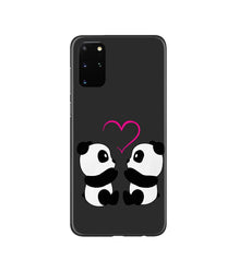 Panda Love Mobile Back Case for Galaxy S20 Plus  (Design - 398)