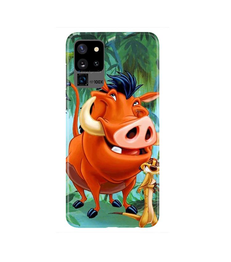 Timon and Pumbaa Mobile Back Case for Galaxy S20 Ultra   (Design - 305)