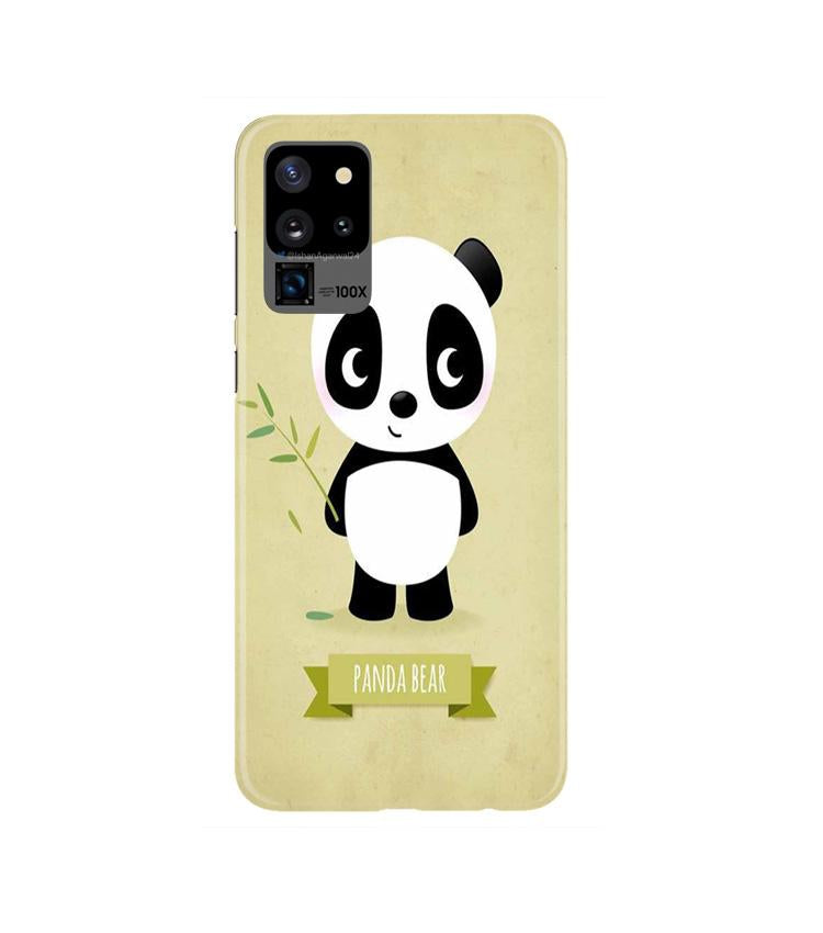 Panda Bear Mobile Back Case for Galaxy S20 Ultra   (Design - 317)