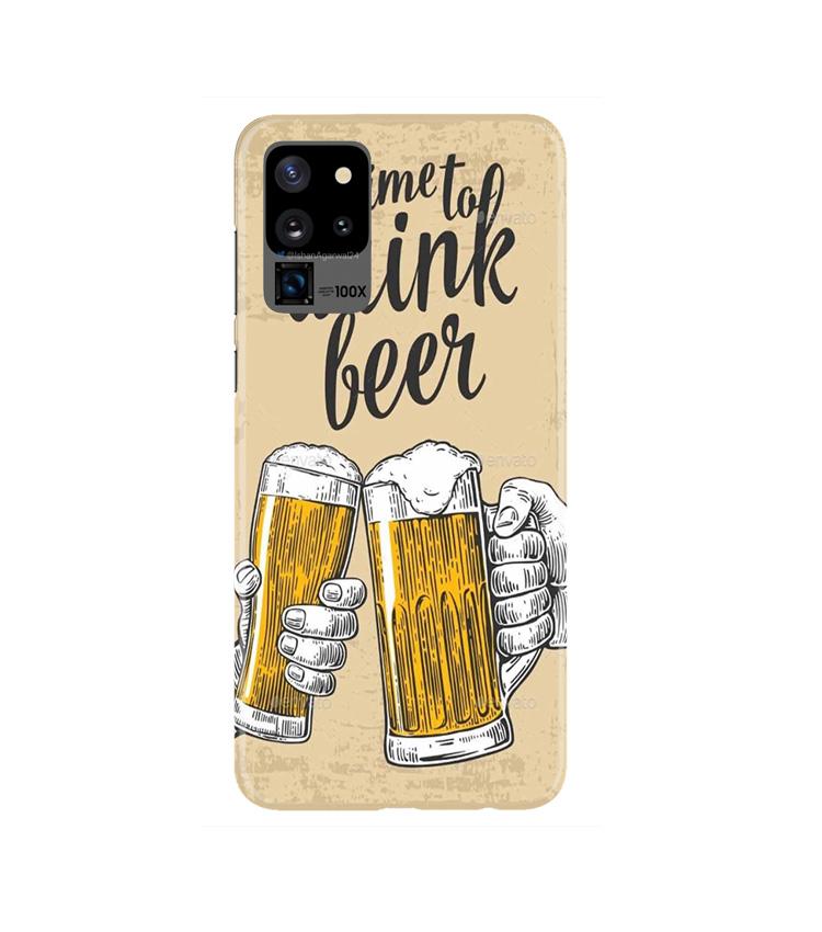 Drink Beer Mobile Back Case for Galaxy S20 Ultra   (Design - 328)