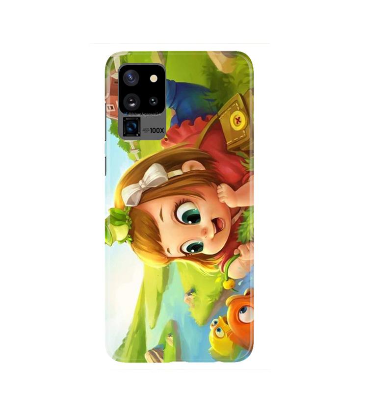 Baby Girl Mobile Back Case for Galaxy S20 Ultra   (Design - 339)