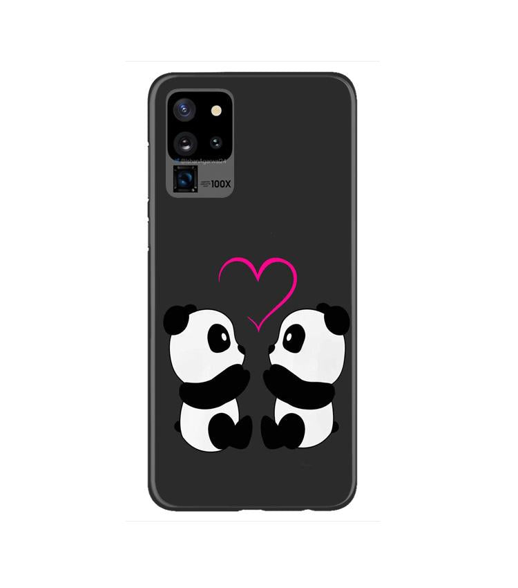 Panda Love Mobile Back Case for Galaxy S20 Ultra   (Design - 398)