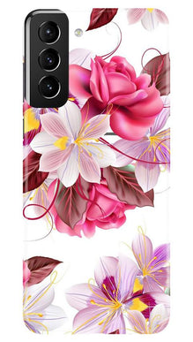Beautiful flowers Mobile Back Case for Samsung Galaxy S21 Plus (Design - 23)