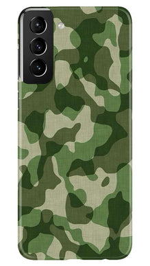 Army Camouflage Mobile Back Case for Samsung Galaxy S21 Plus  (Design - 106)