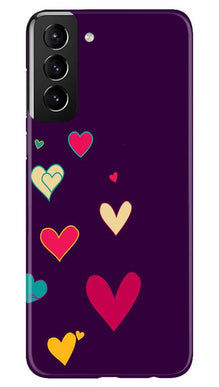 Purple Background Mobile Back Case for Samsung Galaxy S21 Plus  (Design - 107)