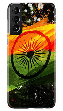 Indian Flag Mobile Back Case for Samsung Galaxy S21 Plus  (Design - 137)