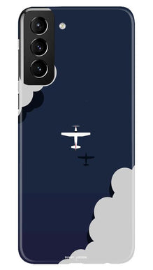 Clouds Plane Mobile Back Case for Samsung Galaxy S21 5G (Design - 196)