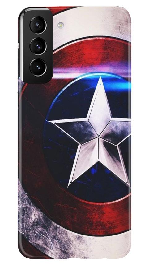 Captain America Shield Case for Samsung Galaxy S21 Plus (Design No. 250)