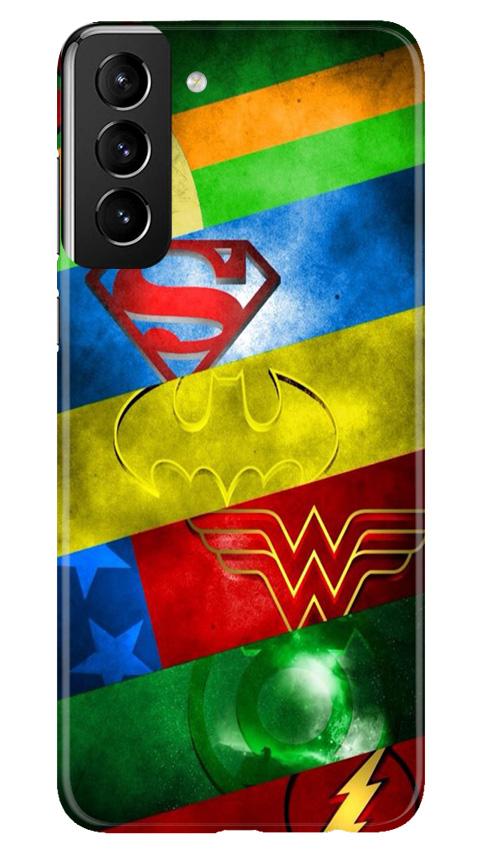 Superheros Logo Case for Samsung Galaxy S21 Plus (Design No. 251)