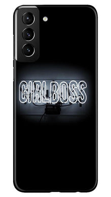 Girl Boss Black Mobile Back Case for Samsung Galaxy S21 5G (Design - 268)