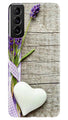 White Heart Case for Samsung Galaxy S21 5G (Design No. 298)
