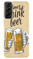 Drink Beer Mobile Back Case for Samsung Galaxy S21 Plus (Design - 328)