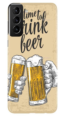 Drink Beer Mobile Back Case for Samsung Galaxy S21 5G (Design - 328)