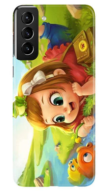 Baby Girl Mobile Back Case for Samsung Galaxy S21 Plus (Design - 339)