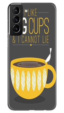 Big Cups Coffee Mobile Back Case for Samsung Galaxy S21 Plus (Design - 352)