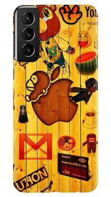 Wooden Texture Mobile Back Case for Samsung Galaxy S21 Plus (Design - 367)
