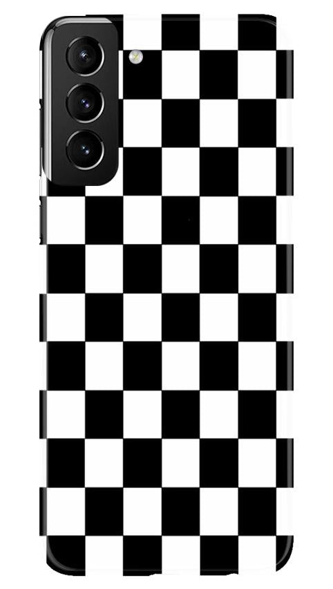 Black White Boxes Mobile Back Case for Samsung Galaxy S21 5G (Design - 372)