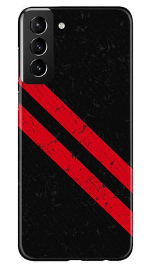 Black Red Pattern Mobile Back Case for Samsung Galaxy S21 Plus (Design - 373)