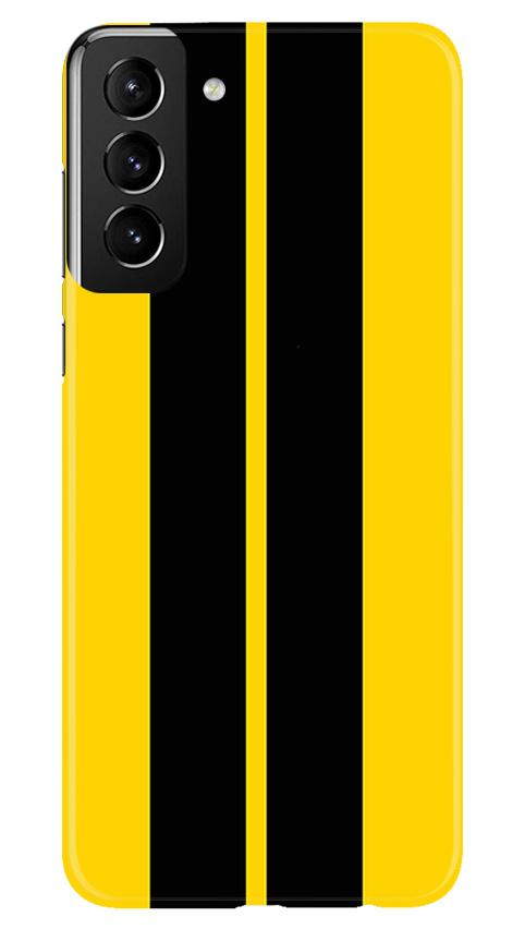 Black Yellow Pattern Mobile Back Case for Samsung Galaxy S21 5G (Design - 377)