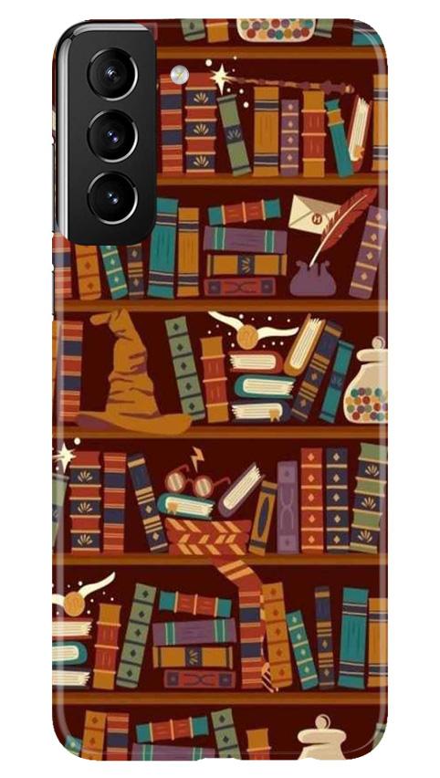 Book Shelf Mobile Back Case for Samsung Galaxy S21 5G (Design - 390)