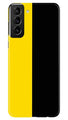 Black Yellow Pattern Mobile Back Case for Samsung Galaxy S21 Plus (Design - 397)