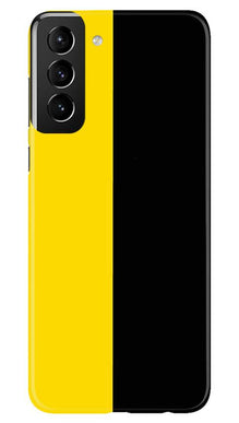 Black Yellow Pattern Mobile Back Case for Samsung Galaxy S21 Plus (Design - 397)