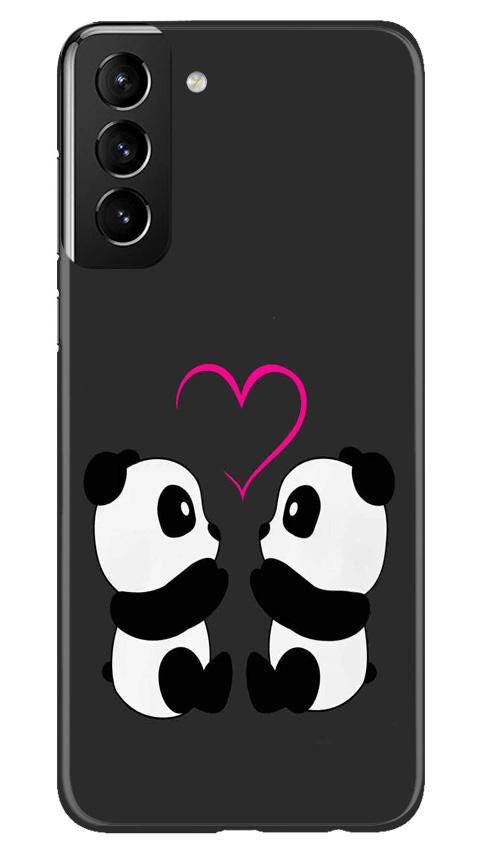 Panda Love Mobile Back Case for Samsung Galaxy S21 Plus (Design - 398)