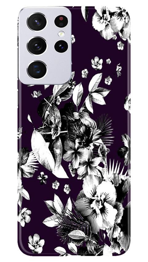 white flowers Case for Samsung Galaxy S21 Ultra