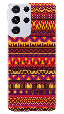 Zigzag line pattern2 Mobile Back Case for Samsung Galaxy S21 Ultra (Design - 10)
