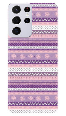 Zigzag line pattern3 Mobile Back Case for Samsung Galaxy S21 Ultra (Design - 11)