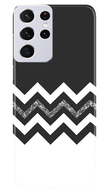 Black white Pattern2Mobile Back Case for Samsung Galaxy S21 Ultra (Design - 83)