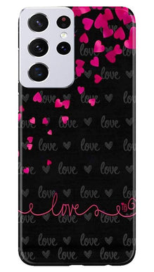 Love in Air Mobile Back Case for Samsung Galaxy S21 Ultra (Design - 89)