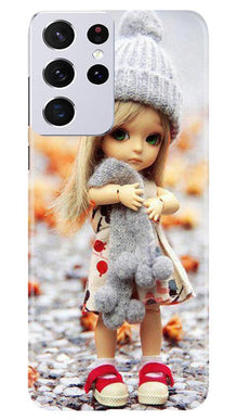 Cute Doll Mobile Back Case for Samsung Galaxy S21 Ultra (Design - 93)