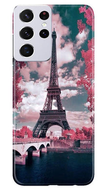 Eiffel Tower Mobile Back Case for Samsung Galaxy S21 Ultra  (Design - 101)