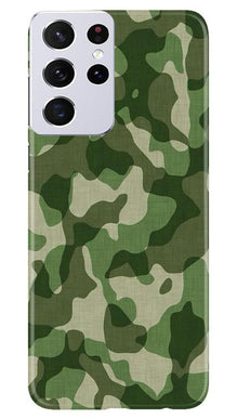 Army Camouflage Mobile Back Case for Samsung Galaxy S21 Ultra  (Design - 106)