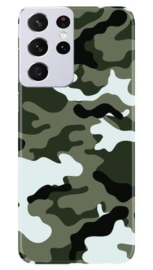 Army Camouflage Mobile Back Case for Samsung Galaxy S21 Ultra  (Design - 108)