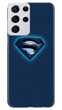 Superman Superhero Mobile Back Case for Samsung Galaxy S21 Ultra  (Design - 117)