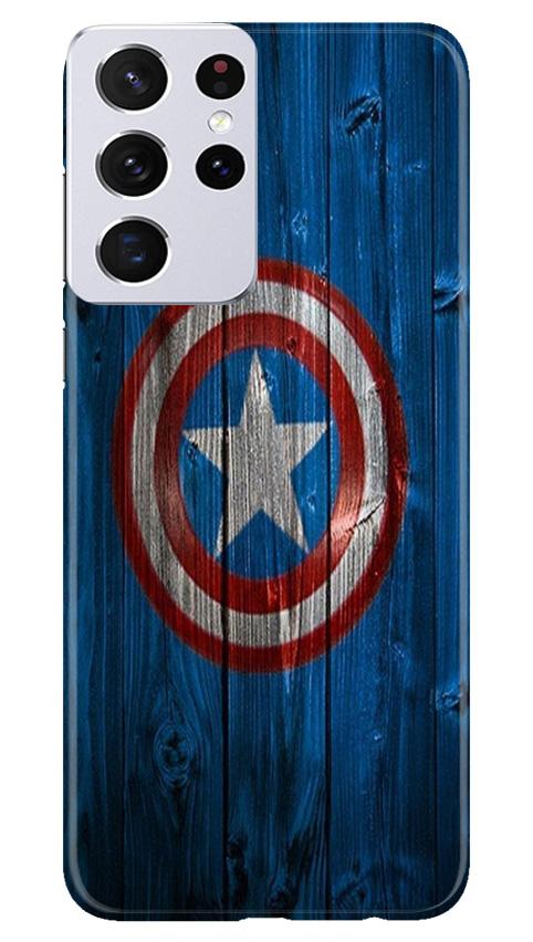 Captain America Superhero Case for Samsung Galaxy S21 Ultra  (Design - 118)