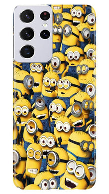 Minions Mobile Back Case for Samsung Galaxy S21 Ultra  (Design - 126)