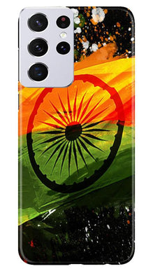 Indian Flag Mobile Back Case for Samsung Galaxy S21 Ultra  (Design - 137)