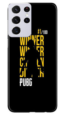 Pubg Winner Winner Mobile Back Case for Samsung Galaxy S21 Ultra  (Design - 177)