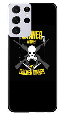 Winner Winner Chicken Dinner Mobile Back Case for Samsung Galaxy S21 Ultra  (Design - 178)