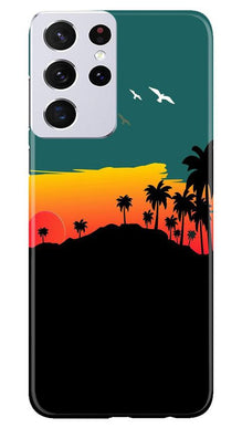 Sky Trees Mobile Back Case for Samsung Galaxy S21 Ultra (Design - 191)
