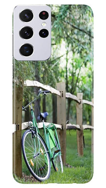 Bicycle Mobile Back Case for Samsung Galaxy S21 Ultra (Design - 208)